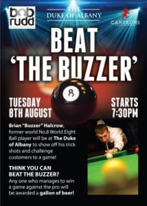 Play a pro pool night poster